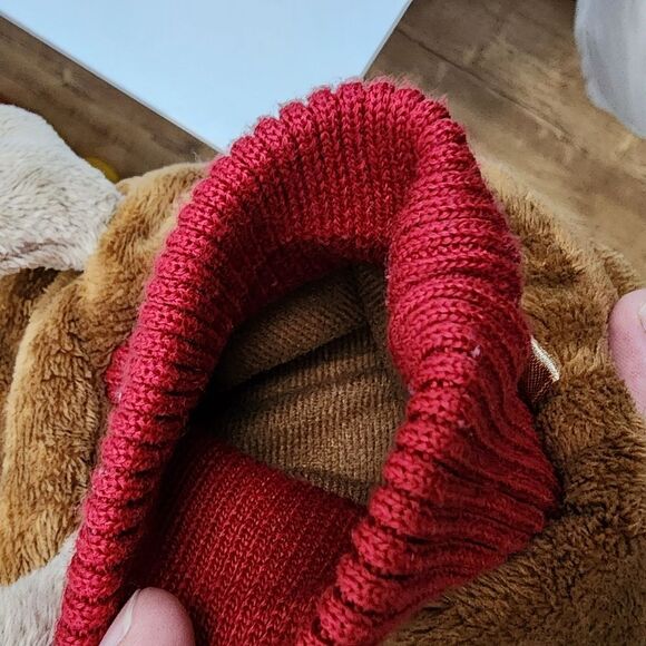 Gymboree Girls Christmas Holiday Rudolph Red Nosed Reindeer Slippers Size 11-12 - Picture 9 of 9